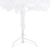 NNEVL Corner Artificial Christmas Tree White 180 cm PVC