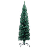 NNEVL Slim Artificial Christmas Tree with Stand Green 120 cm PVC