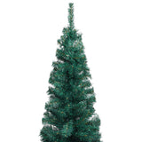 NNEVL Slim Artificial Christmas Tree with Stand Green 120 cm PVC