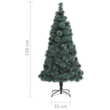 NNEVL Artificial Christmas Tree with Stand Green 150 cm PET