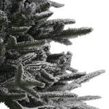 NNEVL Artificial Christmas Tree with Flocked Snow Green 180 cm PVC&PE