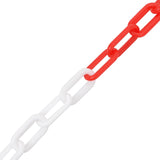 NNEVL Warning Chain Red and White 30 m Ø4 mm Plastic