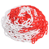 NNEVL Warning Chain Red and White 100 m Ø6 mm Plastic