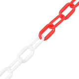 NNEVL Warning Chain Red and White 100 m Ø6 mm Plastic