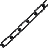 NNEVL Warning Chain Black 30 m Ø6 mm Plastic