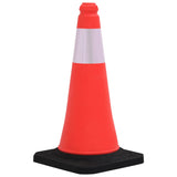 NNEVL Reflective Traffic Cones with Heavy Bases 10 pcs 50 cm