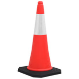 NNEVL Reflective Traffic Cones with Heavy Bases 10 pcs 75 cm