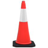 NNEVL Reflective Traffic Cones with Heavy Bases 10 pcs 75 cm