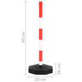NNEVL Chain Post Set with 10 m Plastic Chain