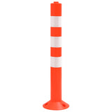 NNEVL Traffic Control Bollards 10 pcs 75 cm PE
