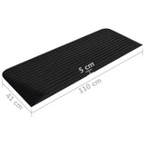 NNEVL Threshold Ramp 110x41x5 cm Rubber