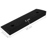 NNEVL Kerb Ramps 2 pcs 50x17.5x5 cm Rubber