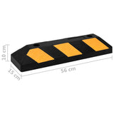 NNEVL Reflective Parking Blocks 2 pcs 56x15x10 cm Rubber