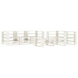 NNEVL 6 Piece Garden Pallet Lounge Set Wood White