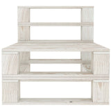 NNEVL 6 Piece Garden Pallet Lounge Set Wood White