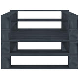 NNEVL 6 Piece Garden Pallet Lounge Set Wood Grey