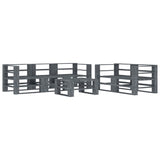 NNEVL 6 Piece Garden Pallet Lounge Set Wood Grey