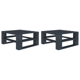 NNEVL 6 Piece Garden Pallet Lounge Set Wood Grey