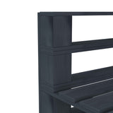 NNEVL 8 Piece Garden Pallet Lounge Set Wood Grey