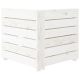 NNEVL 8 Piece Garden Lounge Set Pallets Wood White