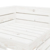 NNEVL 8 Piece Garden Lounge Set Pallets Wood White