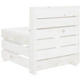 NNEVL 8 Piece Garden Lounge Set Pallets Wood White
