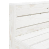 NNEVL 7 Piece Garden Lounge Set Pallets Wood White