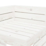NNEVL Garden 4-Seater Pallet Sofa Wood White