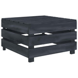 NNEVL 6 Piece Garden Pallet Lounge Set Wood Grey