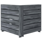 NNEVL 8 Piece Garden Pallet Lounge Set Wood Grey