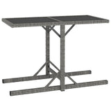 NNEVL 3 Piece Garden Dining Set Poly Rattan Black