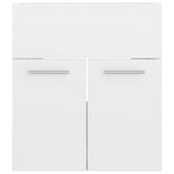 NNEVL Bathroom Furniture Set High Gloss White Chipboard