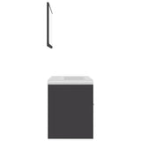 NNEVL Bathroom Furniture Set Grey Chipboard