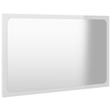 NNEVL Bathroom Furniture Set High Gloss White Chipboard