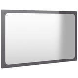 NNEVL Bathroom Furniture Set High Gloss Grey Chipboard