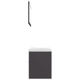 NNEVL Bathroom Furniture Set Grey Chipboard