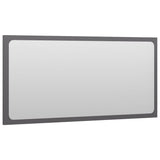 NNEVL Bathroom Furniture Set High Gloss Grey Chipboard