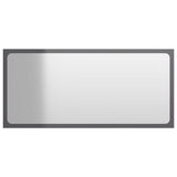 NNEVL Bathroom Furniture Set High Gloss Grey Chipboard