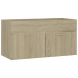 NNEVL Bathroom Furniture Set Sonoma Oak Chipboard