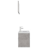 NNEVL Bathroom Furniture Set Concrete Grey Chipboard