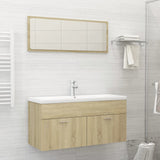 NNEVL Bathroom Furniture Set Sonoma Oak Chipboard