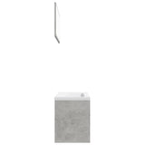 NNEVL Bathroom Furniture Set Concrete Grey Chipboard