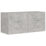 NNEVL Bathroom Furniture Set Concrete Grey Chipboard