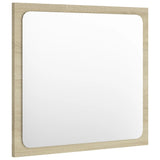 NNEVL Bathroom Furniture Set White and Sonoma Oak Engineered Wood