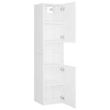 NNEVL Bathroom Furniture Set White Engineered Wood