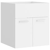 NNEVL Bathroom Furniture Set White Engineered Wood