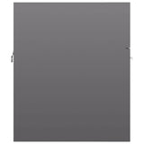NNEVL Bathroom Furniture Set High Gloss Grey Chipboard