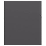 NNEVL Bathroom Furniture Set High Gloss Grey Chipboard