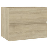 NNEVL Bathroom Furniture Set Sonoma Oak Chipboard