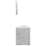 NNEVL Bathroom Furniture Set Concrete Grey Chipboard